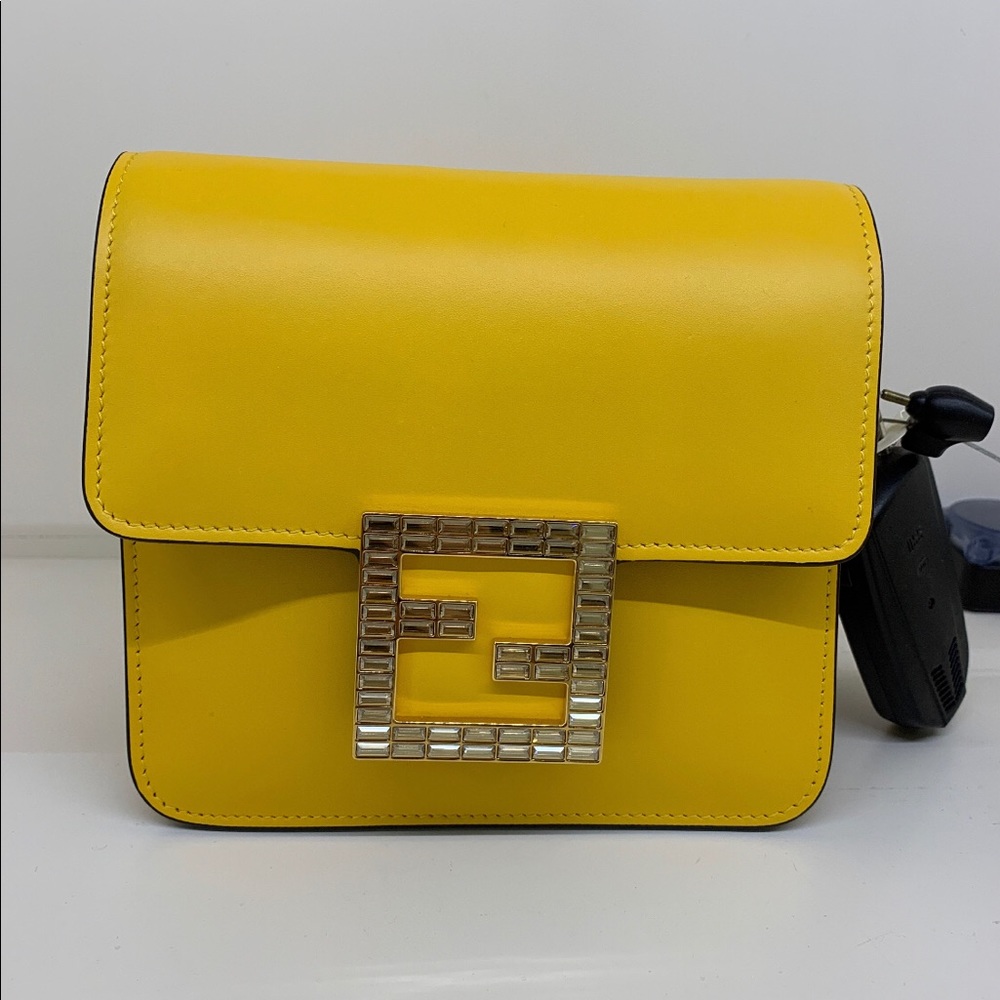 FENDI FAB LEATHER CROSSBODY BAG